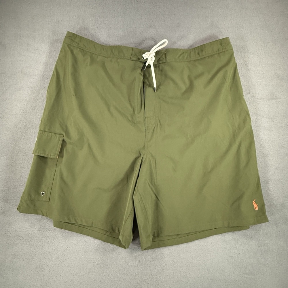 Polo Ralph Lauren Mens Olive Green Swim Trunk Shorts Size 4XL Big 4XB